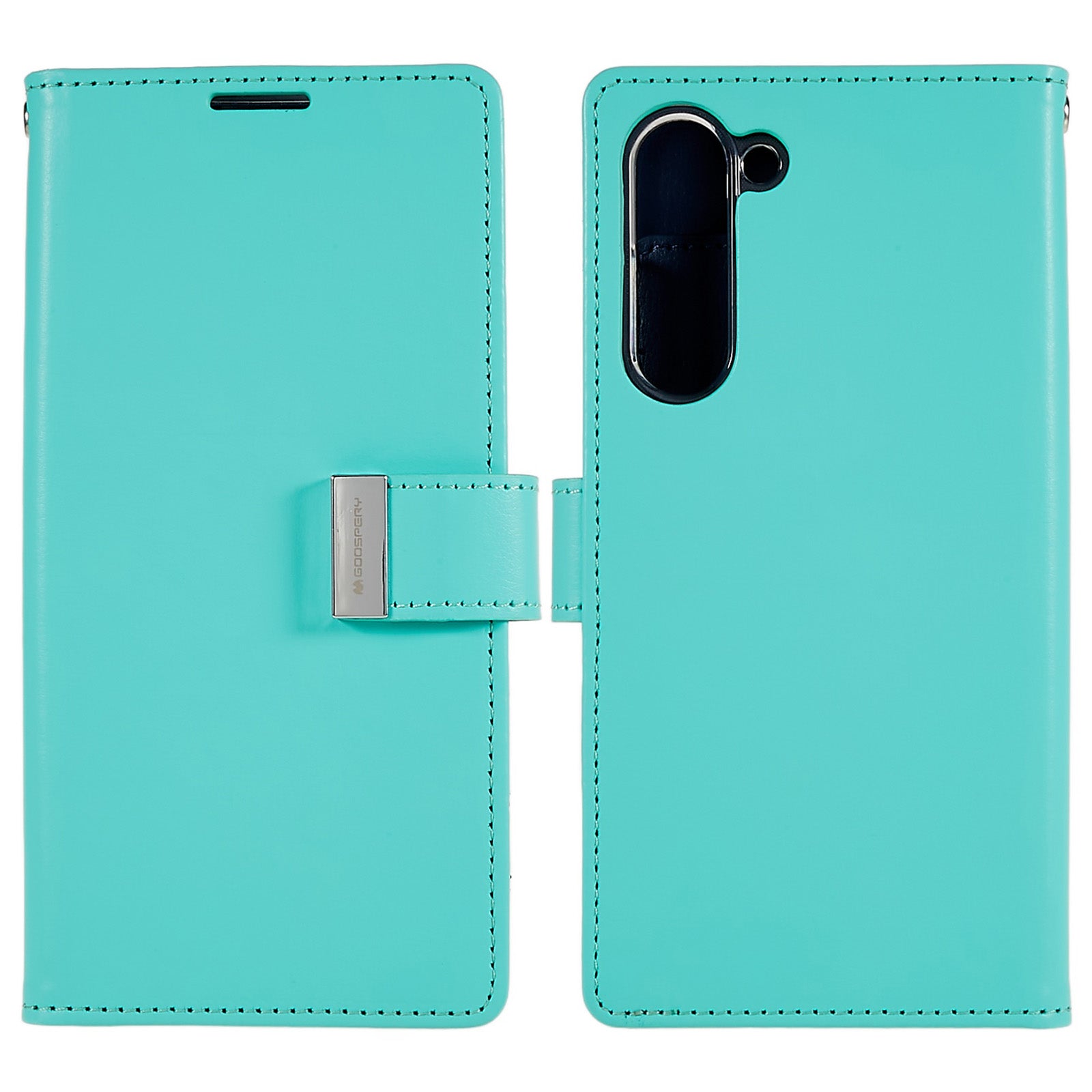MERCURY GOOSPERY For Samsung Galaxy S23 Wallet Phone Case PU Leather Metal Magnetic Clasp Protective Cover MERCURY GOOSPERY For Samsung Galaxy S23 Wallet Phone Case PU Leather Metal Magnetic Clasp Protective Cover